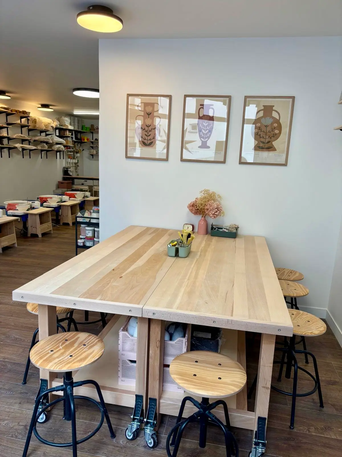 Atelier Henriette Céramique à Boulogne – espace modelage